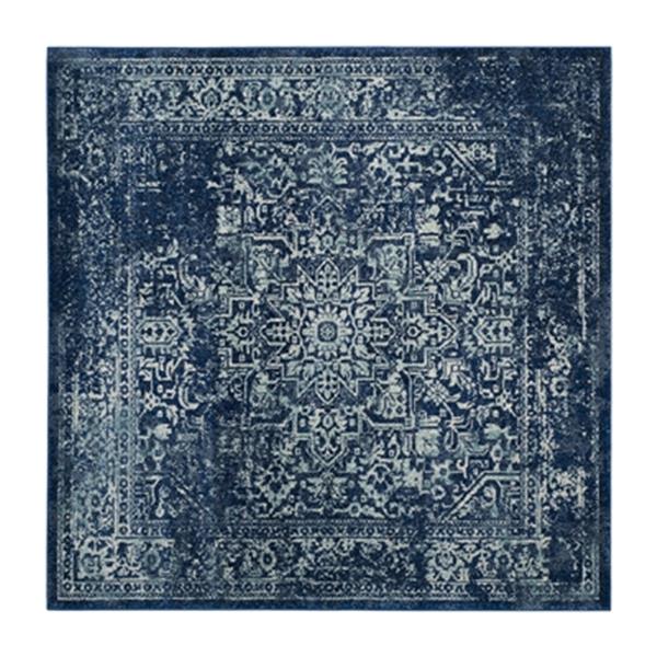 Safavieh Evoke 6.58-ft x 6.58-ft Navy and Ivory Indoor Area Rug