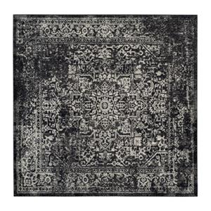 Safavieh Evoke 6.58-ft x 6.58-ft Black and Grey Indoor Area Rug