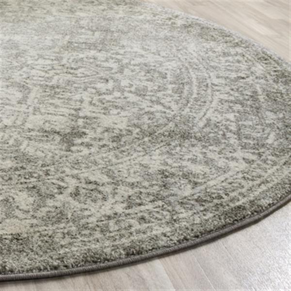 Safavieh Evoke 6.58-ft Silver and Ivory Indoor Area Rug