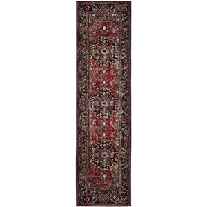 Safavieh Vintage Hamadan 20-ft x 2.16-ft  Red and Multicolour Indoor Area Rug