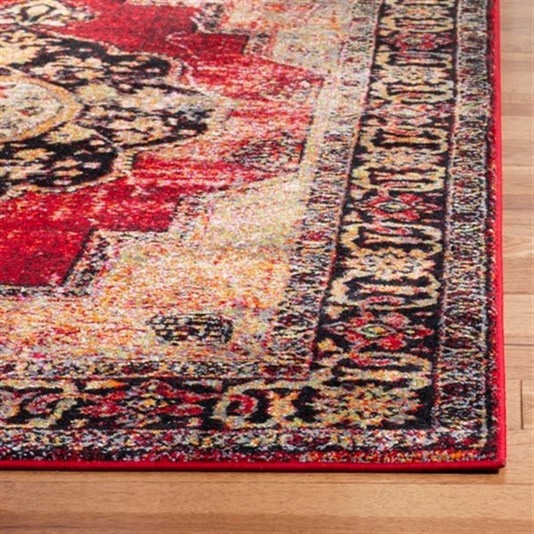 Safavieh Vintage Hamadan 20-ft x 2.16-ft  Red and Multicolour Indoor Area Rug