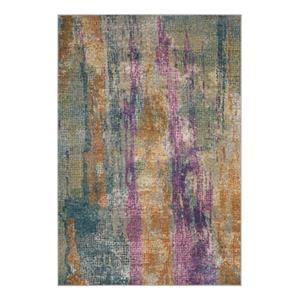 Safavieh Madison 9-ft x 6-ft Blue and Fuchsia Area Rug