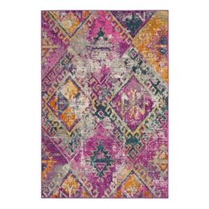 Safavieh Madison 9-ft x 6-ft Fuchsia and Blue Area Rug