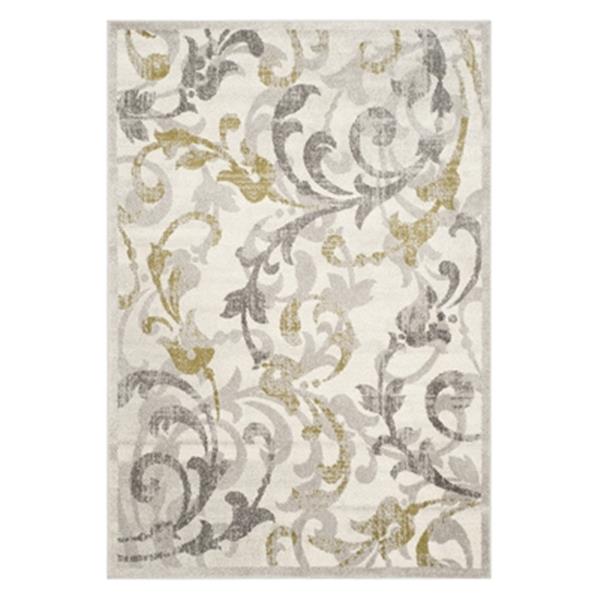 Safavieh Amherst 8-ft x 5-ft Ivory and Light Grey Indoor/Outdoor Rug