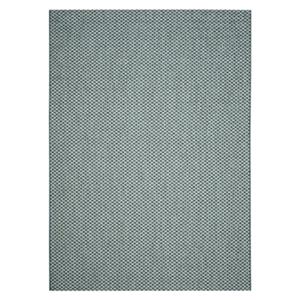 Safavieh Courtyard 7-ft x 10-ft Rectangle Turquoise/Light Grey Indoor/Outdoor Area Rug