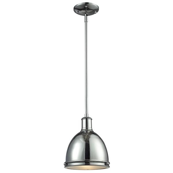 Z-Lite Mason Chrome 1-Light Pendant Light
