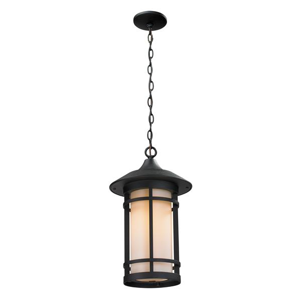 Z-Lite Woodland Outdoor Suspended Light - Black