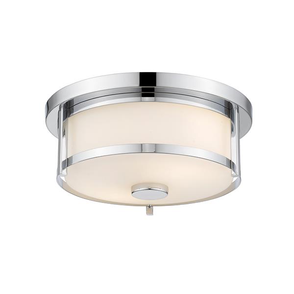 Z-Lite Savannah Chrome 2-Light Flush Mount Light