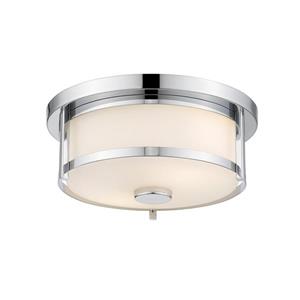 Z-Lite Savannah Chrome 2-Light Flush Mount Light