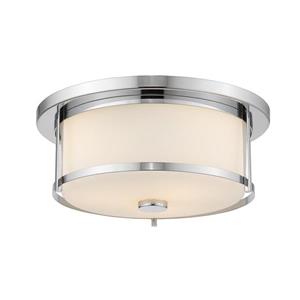 Z-Lite Savannah Chrome 2-Light Flush Mount Light