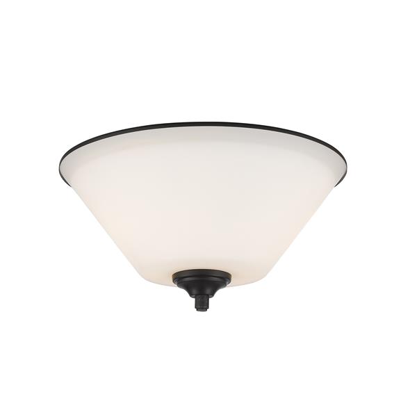 Z-Lite Jarra 13-in Bronze 2-Light Flush Mount Light