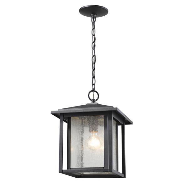 Z-Lite Aspen 1-Light Outdoor Suspended Light - Black