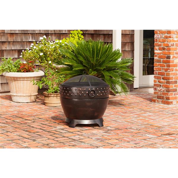 Paramount Bronze Round Wood Burning Fire Pit