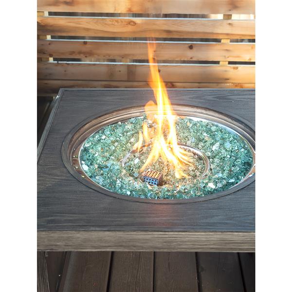 Paramount Reflective Fire Glass 20 Lbs. Luminous Sea Green Tempered Glass