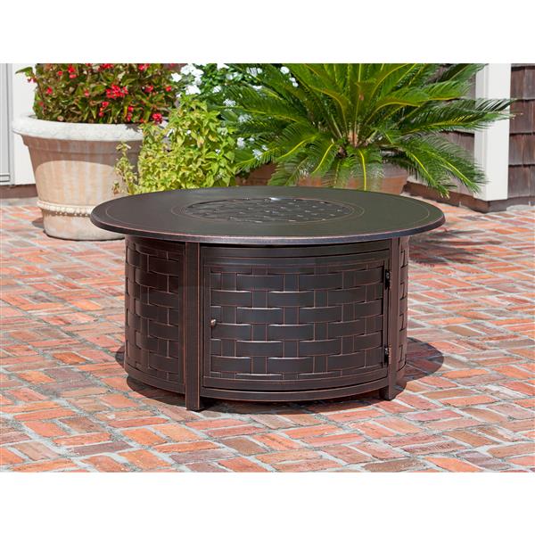 Paramount Propane 47.25-in Bronze Outdoor Fireplace