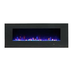 Paramount Mirage Wall Mount 19.8-in x 60-in Black Electric Fireplace