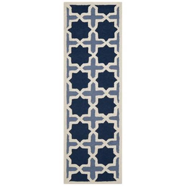 Safavieh Cambridge 2-ft-6-in X 10-ft Runner Rug (Blue/Ivory)