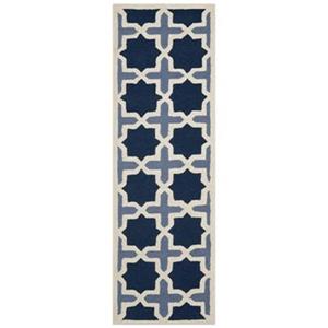 Safavieh Cambridge 2-ft-6-in X 10-ft Runner Rug (Blue/Ivory)