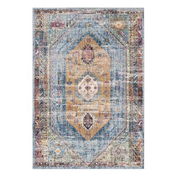 Safavieh Bristol 4-ft x 6-ft Camel and Blue Area Rug