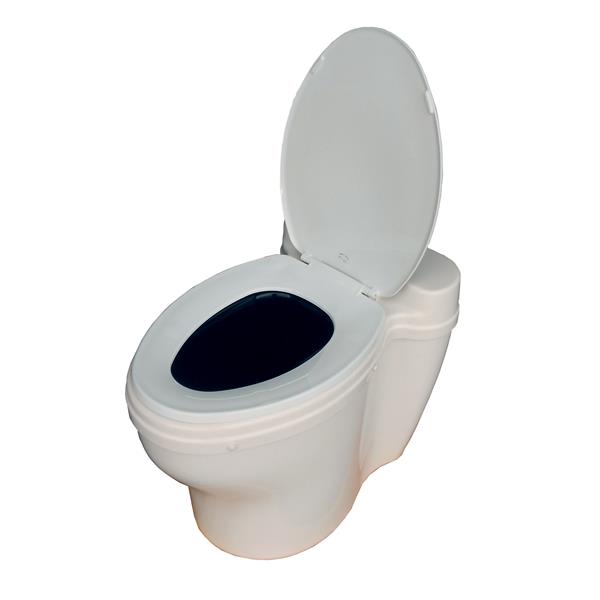 SUN-MAR Toilette sèche allongée, non électrique, blanc CCAF-00003