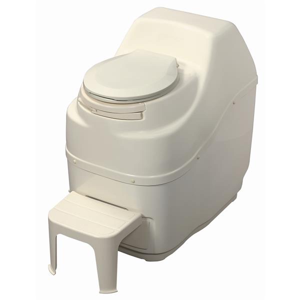 Toilette à compost électrique, grande capacité, beige