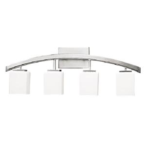 Luminaire salle de bain Crafton, 4 lumières, 30 po, chrome brossé