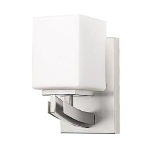 Russell Lighting Crafton Vanity Light- 1 Light - 4.75-in - Brushed Chrome