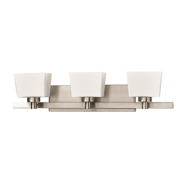 Russell Lighting 3-Light Wall-Mounted Light - 27.5-in - Brushed Chrome