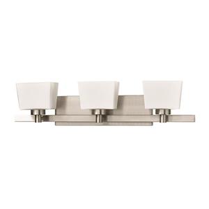 Russell Lighting 3-Light Wall-Mounted Light - 27.5-in - Brushed Chrome