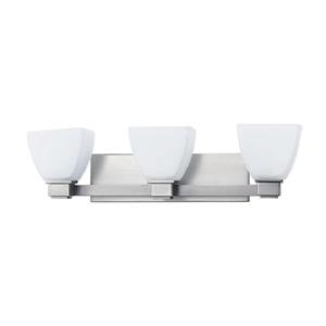 Russell Lighting Trenton 3-Light Wall-Mounted Light - 24.5-in- Brushed Chrome