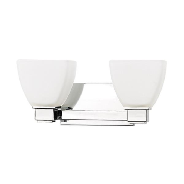 Russell Lighting Trenton 2-Light Wall-Mounted Light - Chrome