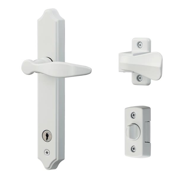 Ideal Security Ml White Lever Set With Deadbolt Sk1215w Rona