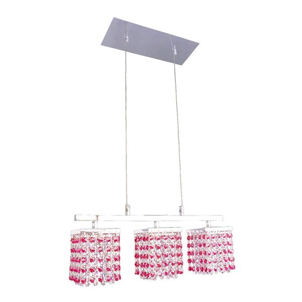 Classic Lighting Bedazzle 3Light Chrome Kitchen Island Light with