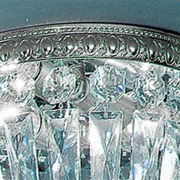 Classic Lighting Crystal Baskets 12-in W Olde World Bronze Italian Crystal Flush Mount Light