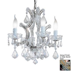Classic Lighting Monaco Collection 36-in Black 5-Light Transitional Crystal Candle Chandelier