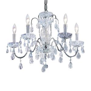 Classic Lighting Daniele Collection 36-in Chrome 5-Light Traditional Candle Chandelier