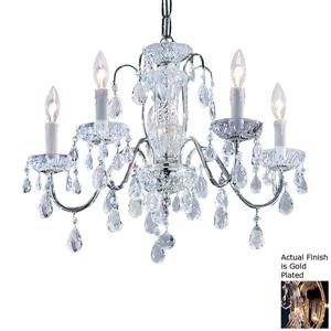 Classic Lighting Daniele 20-in Chrome Traditional Candle 8-Light Chandelier