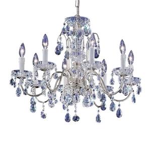 Classic Lighting Daniele 20-in Chrome Traditional Candle 8-Light Chandelier