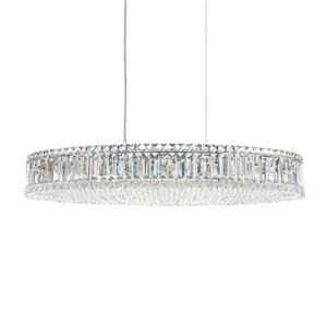 Warehouse Of Tiffany 24-In Single Silver Crystal Pendant Light