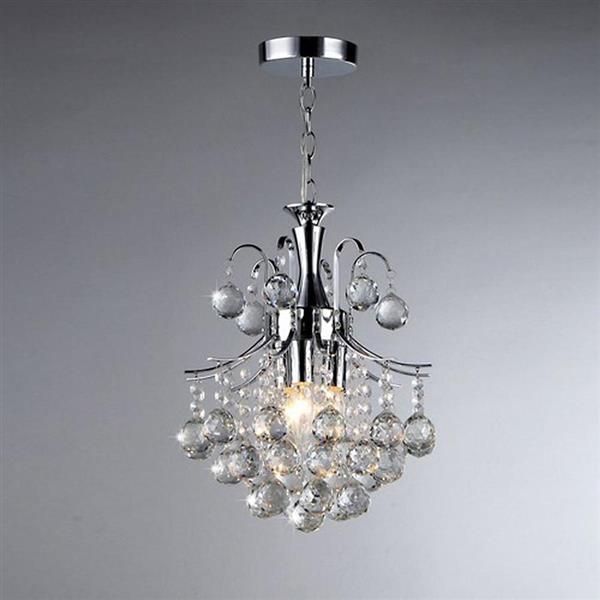 Warehouse of Tiffany Arden Chrome Transitional Crystal Pendant