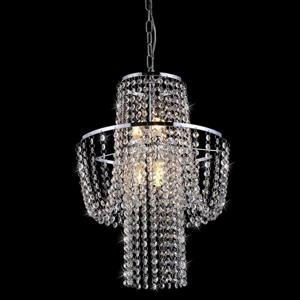 Warehouse of Tiffany Charlotte Traditional Crystal Empire 15-in Chrome 8-Light Chandelier
