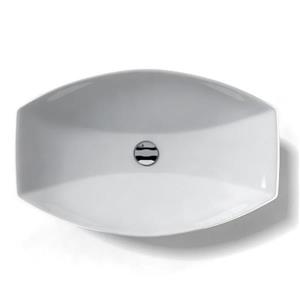 WS Bath Collections Ceramica White Ceramic Bathroom Sink
