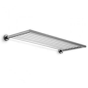 WS Bath Collections Baketo Polished Chrome Wall Mount Towel Rack