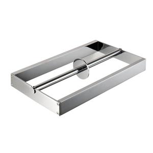 WS Bath Collections Skuara Polished Chrome Wall Mount Pivot Toilet Paper Holder