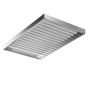 WS Bath Collections Skuara Polished Chrome Brass Bathroom Shelf