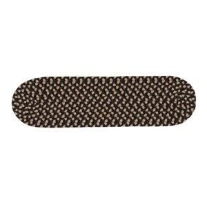 Colonial Mills Brook Mills 8-in x 28-in Blackberry; Brown Oval Stair Tread Mat - 13/pack