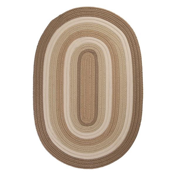 Colonial Mills Brooklyn 4-ft x 6-ft Natural Oval Indoor/Outdoor Handcrafted Area Rug