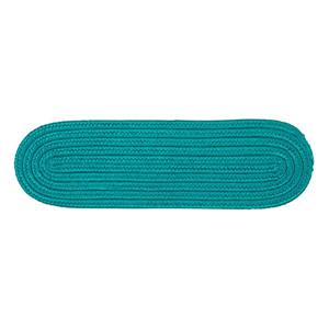 Colonial Mills Boca Raton 8-in x 28-in Oval Turquoise Stair Tread Mat - 13/pack