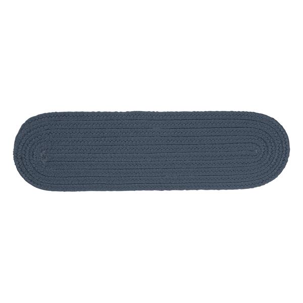 Colonial Mills Boca Raton 8-in x 28-in Oval Lake Blue Stair Tread Mat - 13/pack