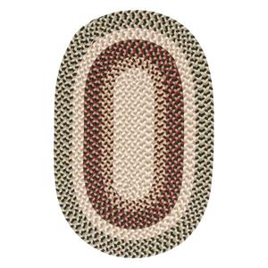 Colonial Mills Burmingham 7-ft x 9-ft Green Acre Oval Indoor Handcrafted Area Rug